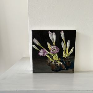 Colchicum, oil on linen, 0.20 x 0.20 m, E225