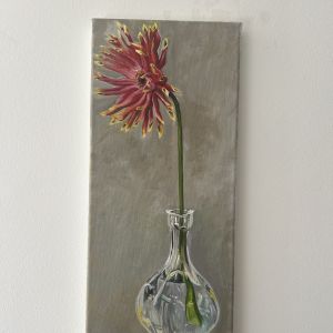 Gerbera oil on linen 0.20 x 0.40 cm, E300